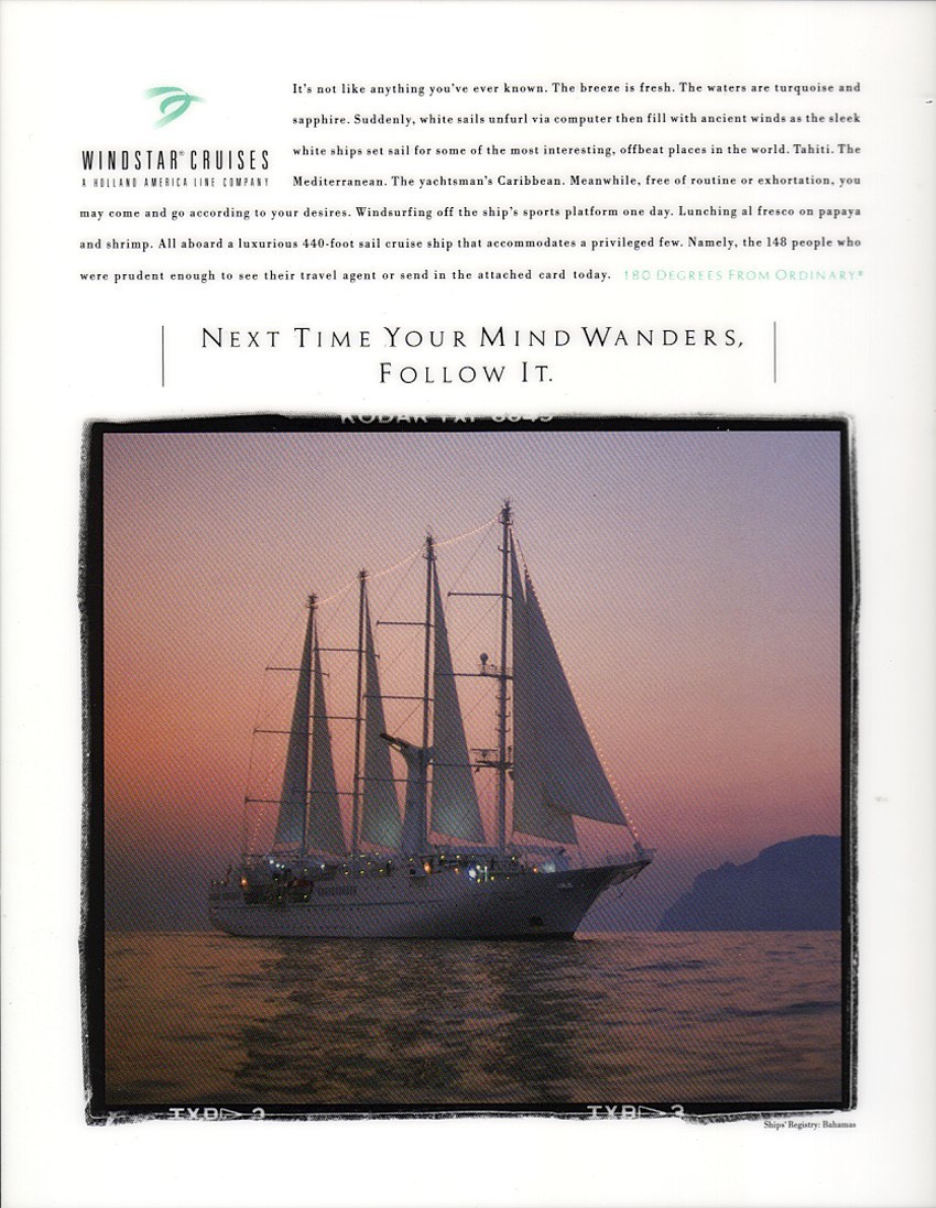 Windstar Sail Cruises Kristofer Salzer Creative Director